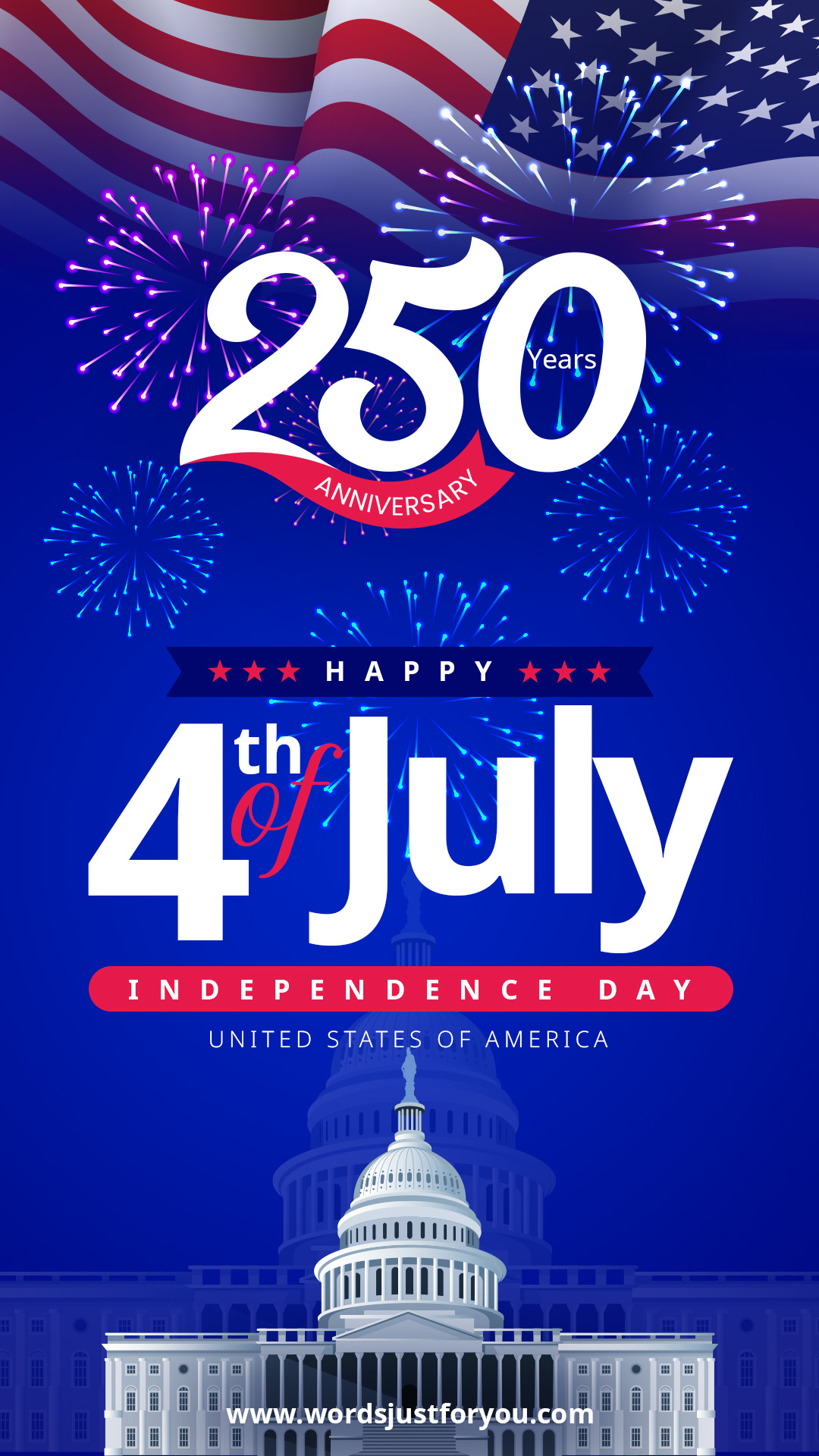 Happy 4Th Of July Free Image, Happy 4Th Of July 250 Years Free Instagram Image, Happy 4Th Of July 2026