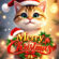 Free Merry Christmas Image, Beautiful Merry Christmas Image, Christmas Images, Cat Merry Christmas Free Hd Image
